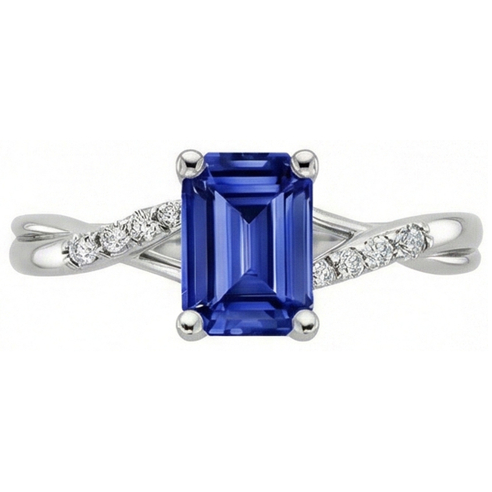 echter round diamant 3.25Karat ring auf Weiß