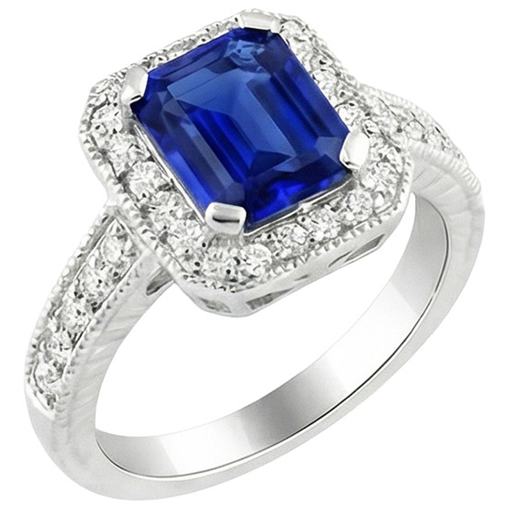echter emerald smaragd 2.20Karat ring Seitenansicht
