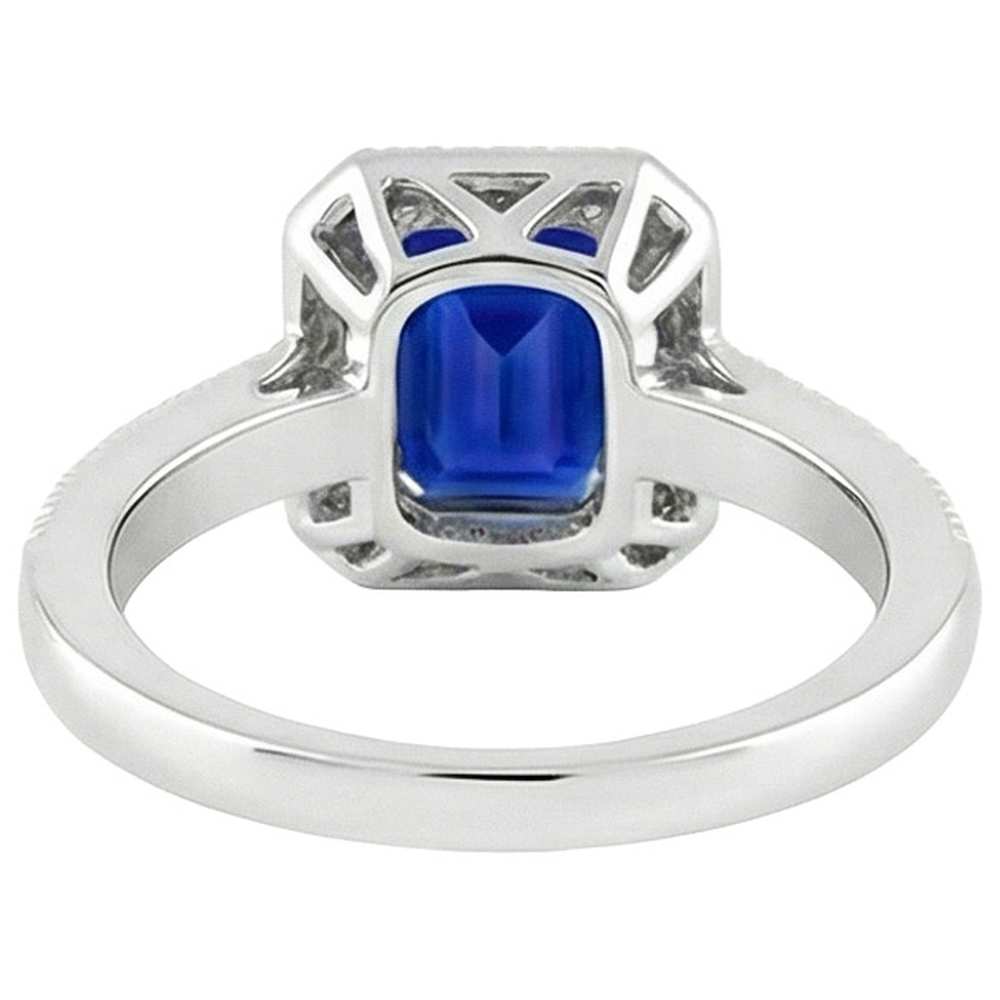 echter emerald smaragd 2.20Karat ring Profilansicht