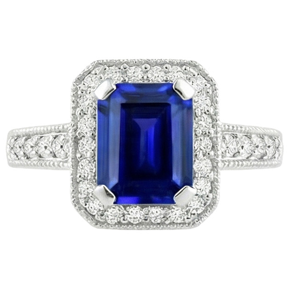 echter emerald smaragd 2.20Karat ring Vorderansicht
