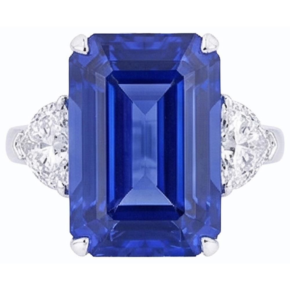echter round diamant 3.50Karat ring Seitenansicht