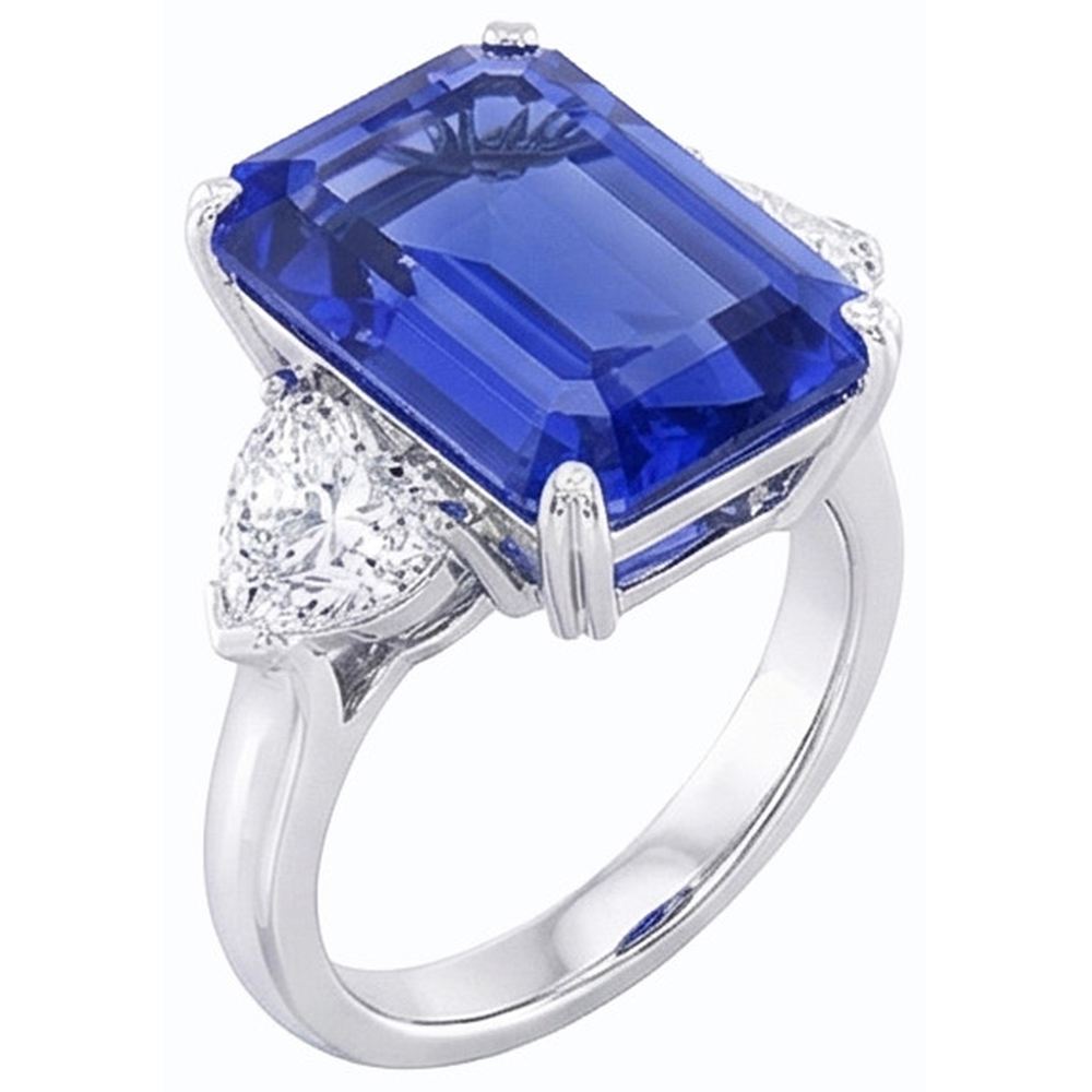 echter round diamant 3.50Karat ring Vorderansicht