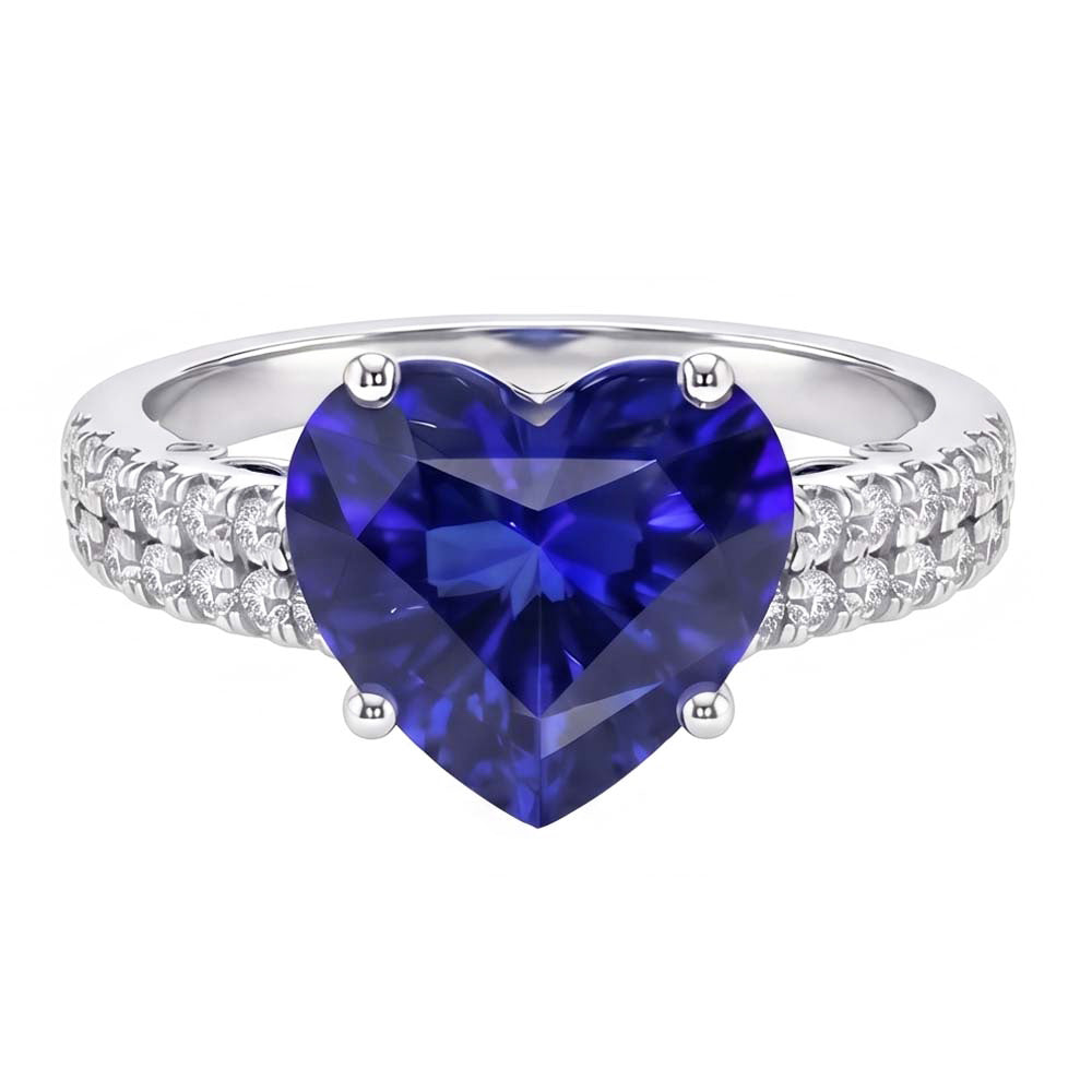 echter baguette diamant 4.50Karat ring Vorderansicht