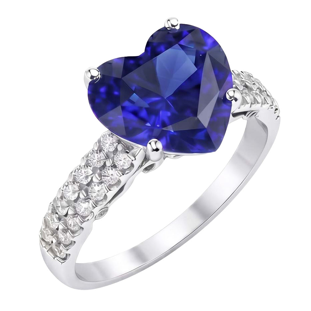 echter baguette diamant 4.50Karat ring Seitenansicht