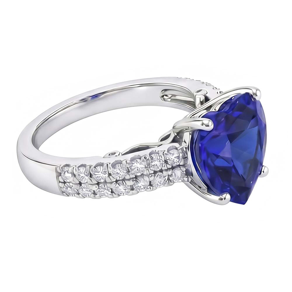 echter baguette diamant 4.50Karat ring Detailansicht