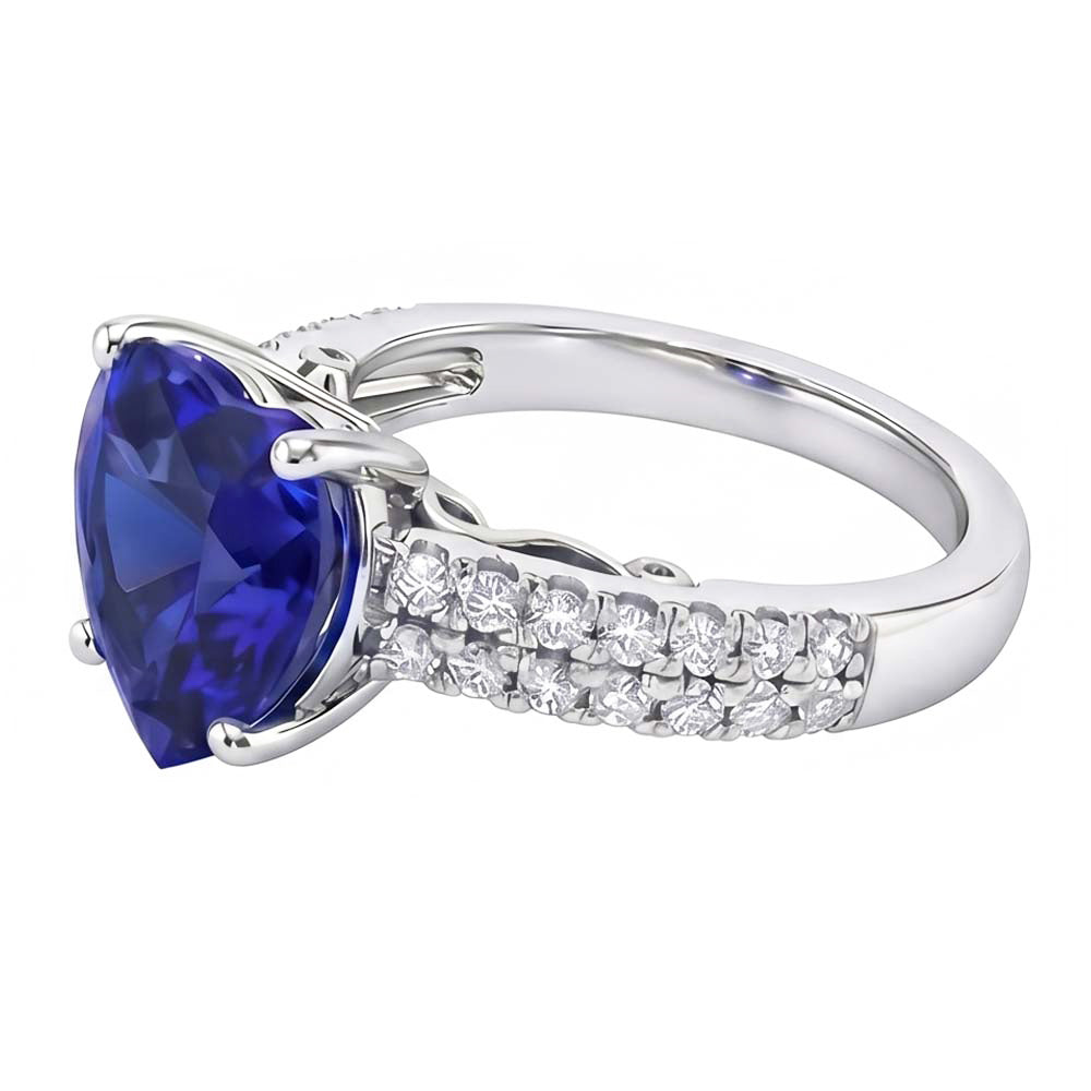 echter baguette diamant 4.50Karat ring Draufsicht