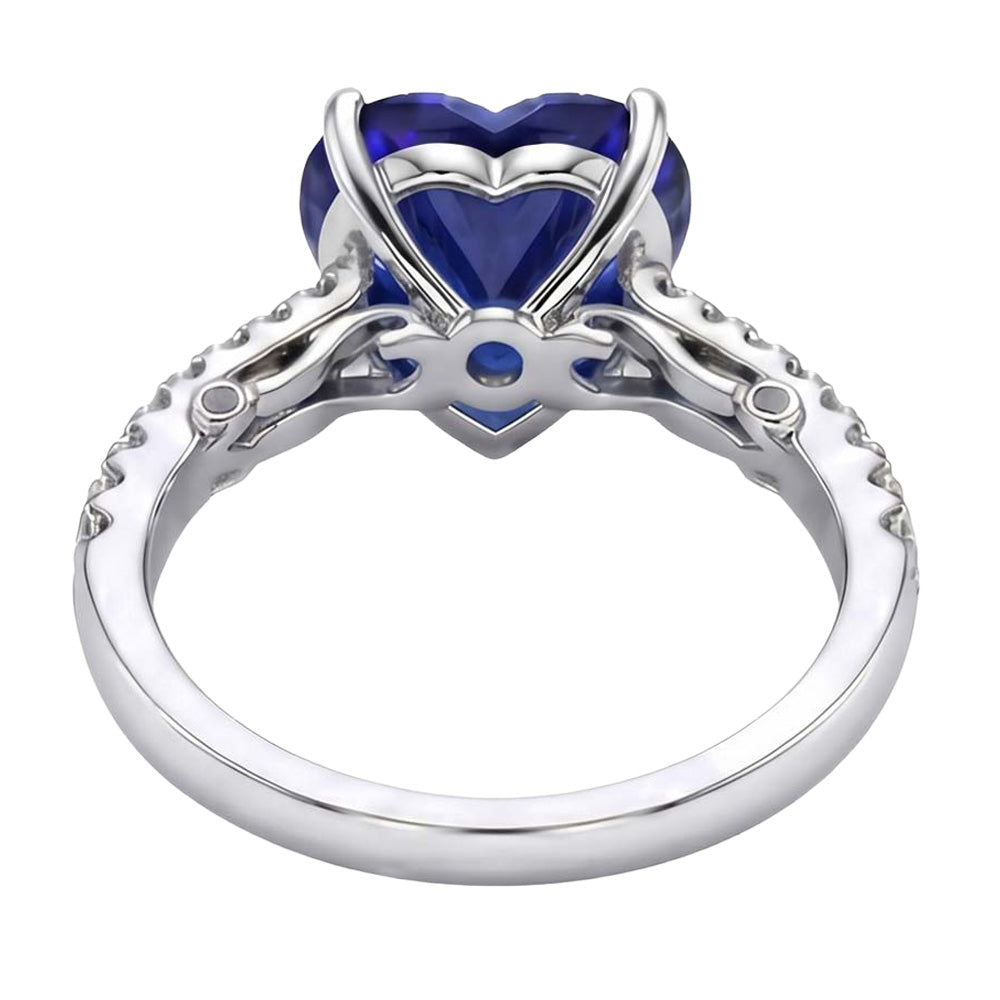 echter baguette diamant 4.50Karat ring Profilansicht