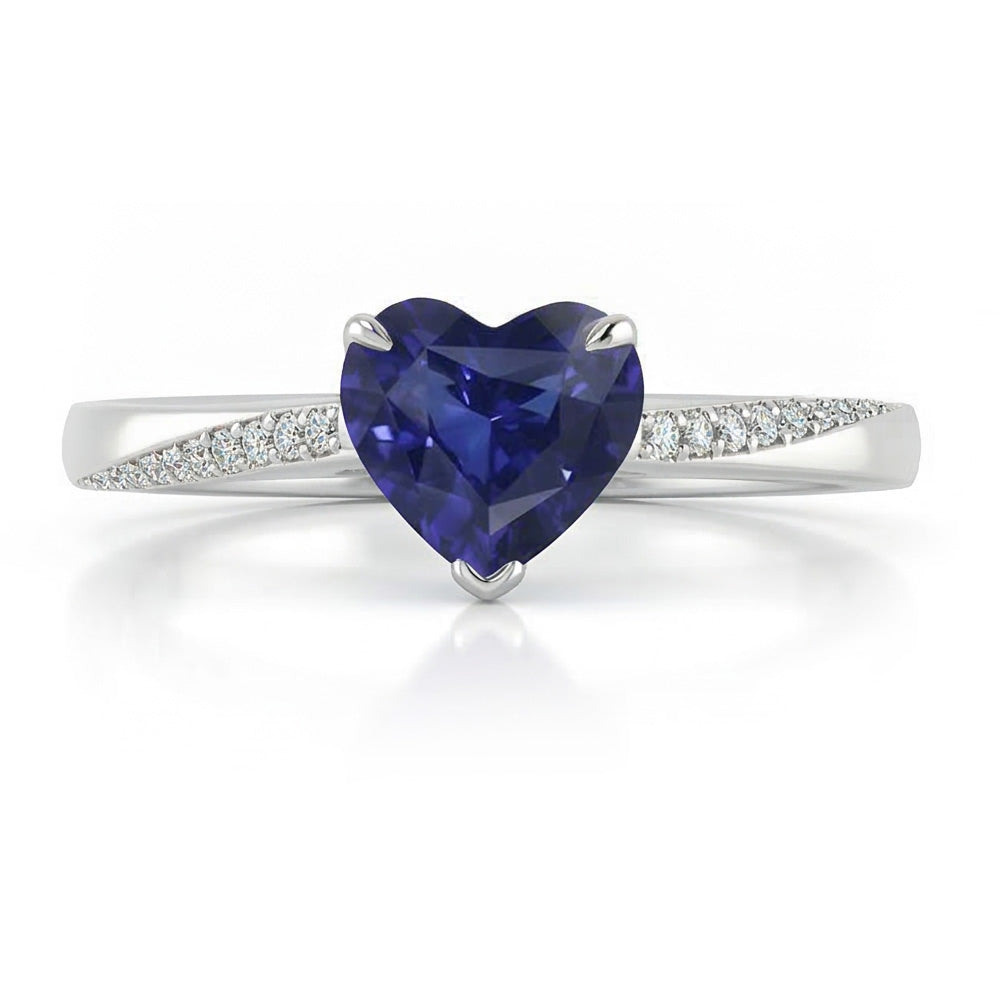echter round diamant 2Karat ring Detailansicht