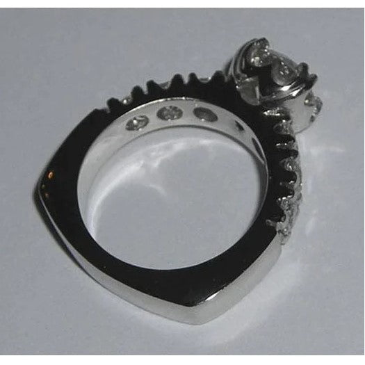 echter round diamant 1.51Karat ring Vorderansicht