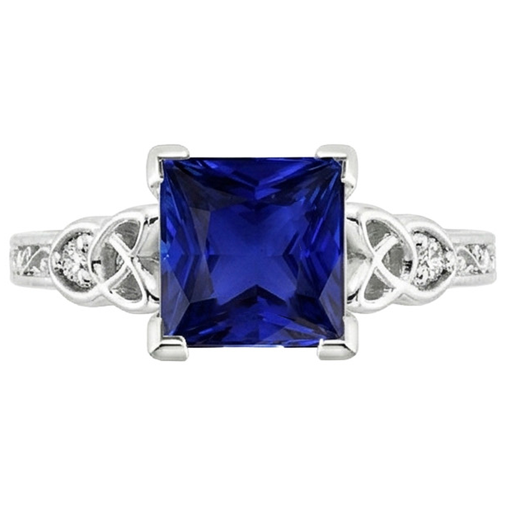 echter round diamant 5.25Karat ring Detailansicht