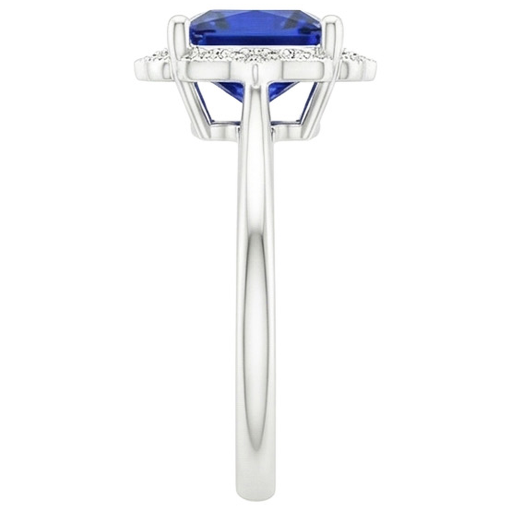 echter round diamant 6Karat ring auf Weiß