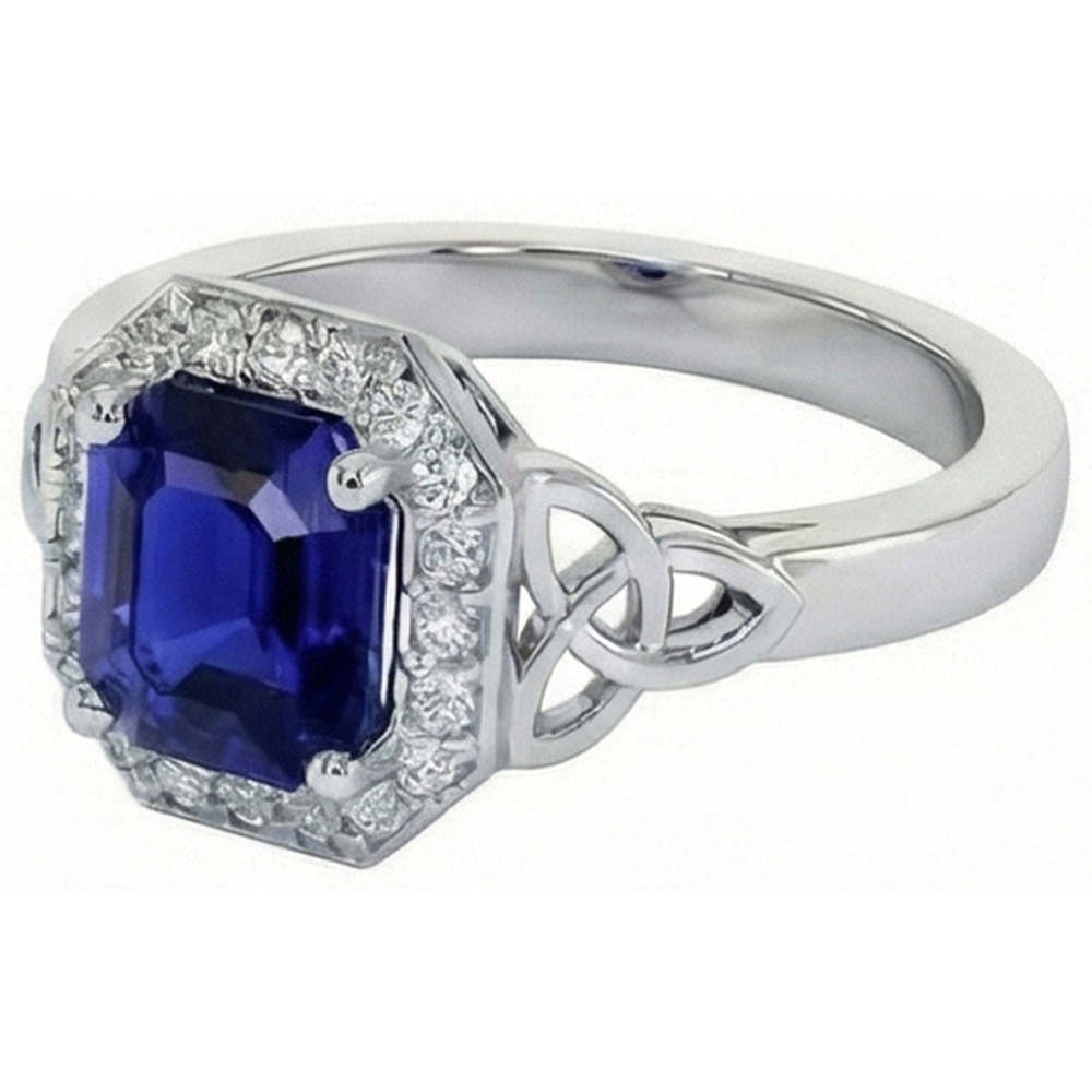 echter round diamant 6Karat ring Vorderansicht