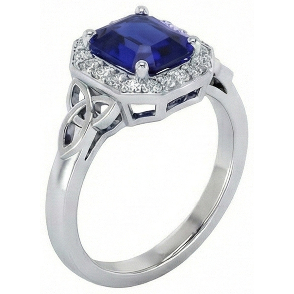 echter round diamant 6Karat ring Detailansicht