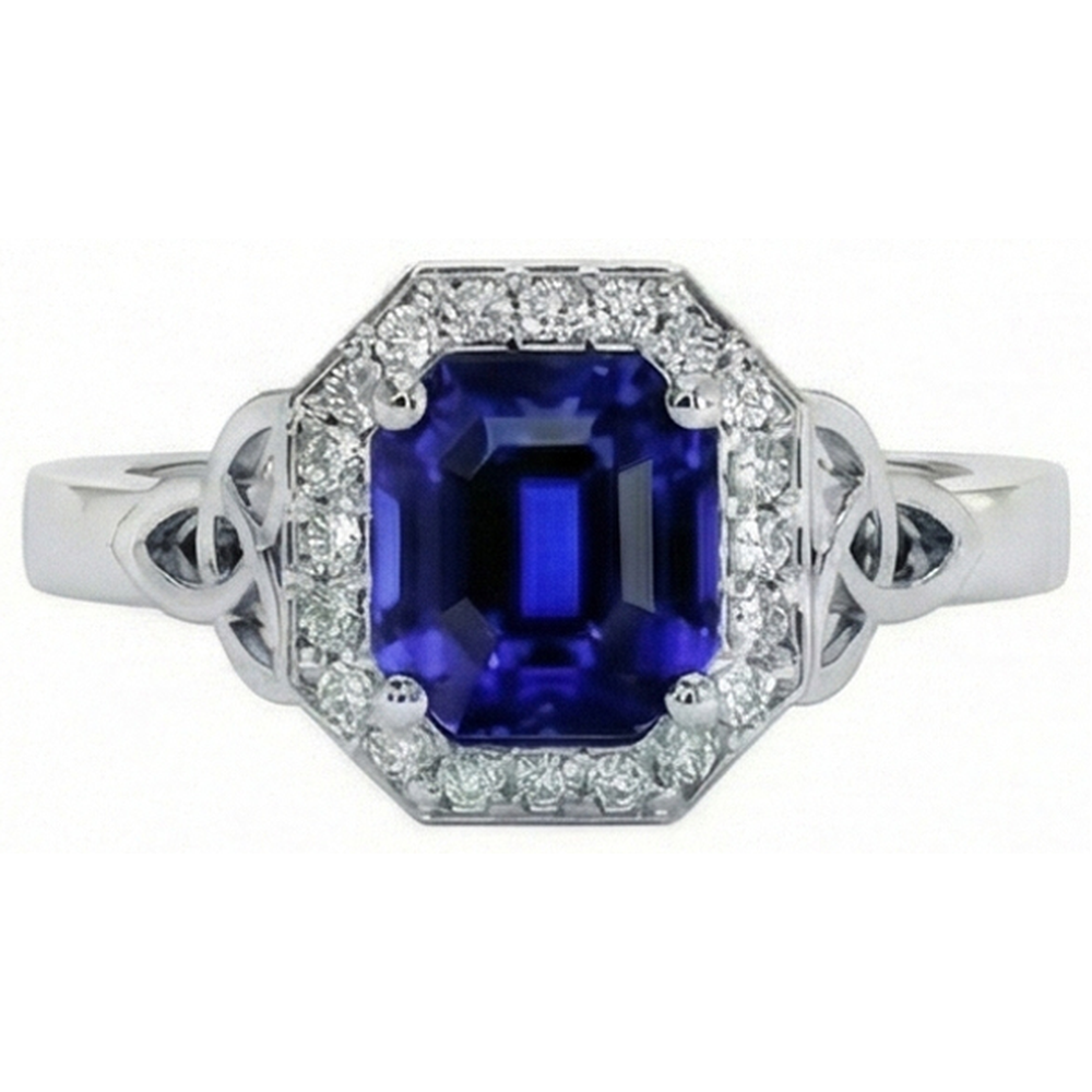 echter round diamant 6Karat ring Seitenansicht