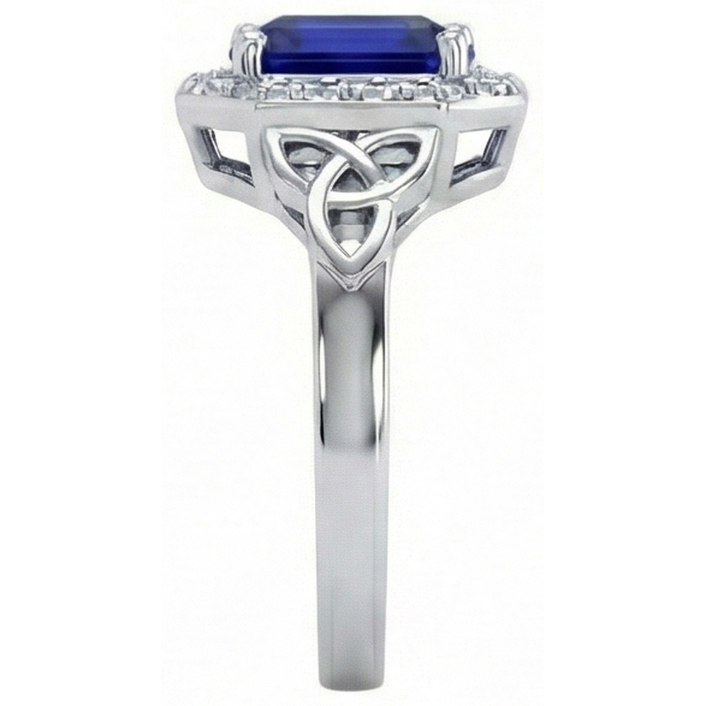 echter round diamant 6Karat ring Profilansicht