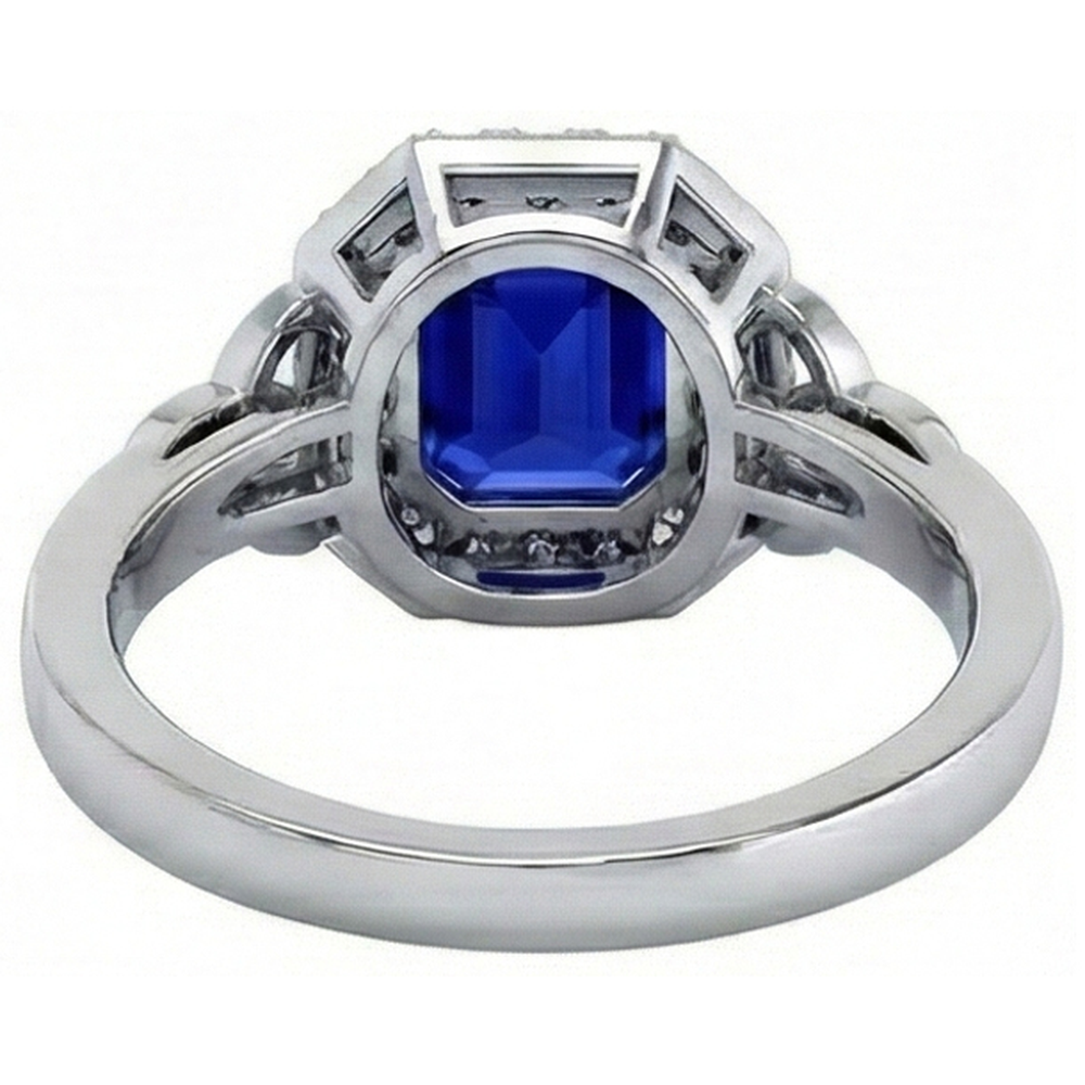 echter round diamant 6Karat ring auf Weiß
