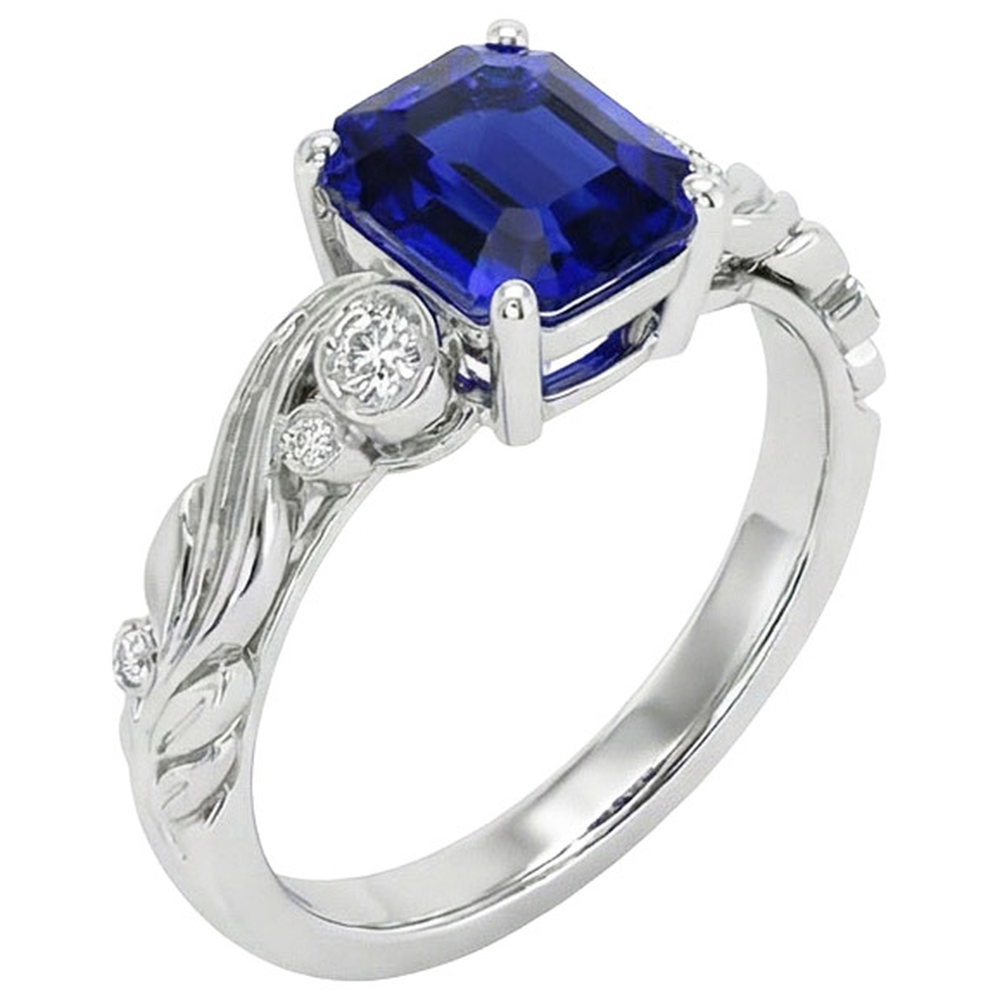 echter round diamant 5.50Karat ring Vorderansicht