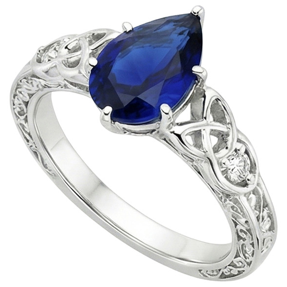 echter round diamant 5.25Karat ring Seitenansicht