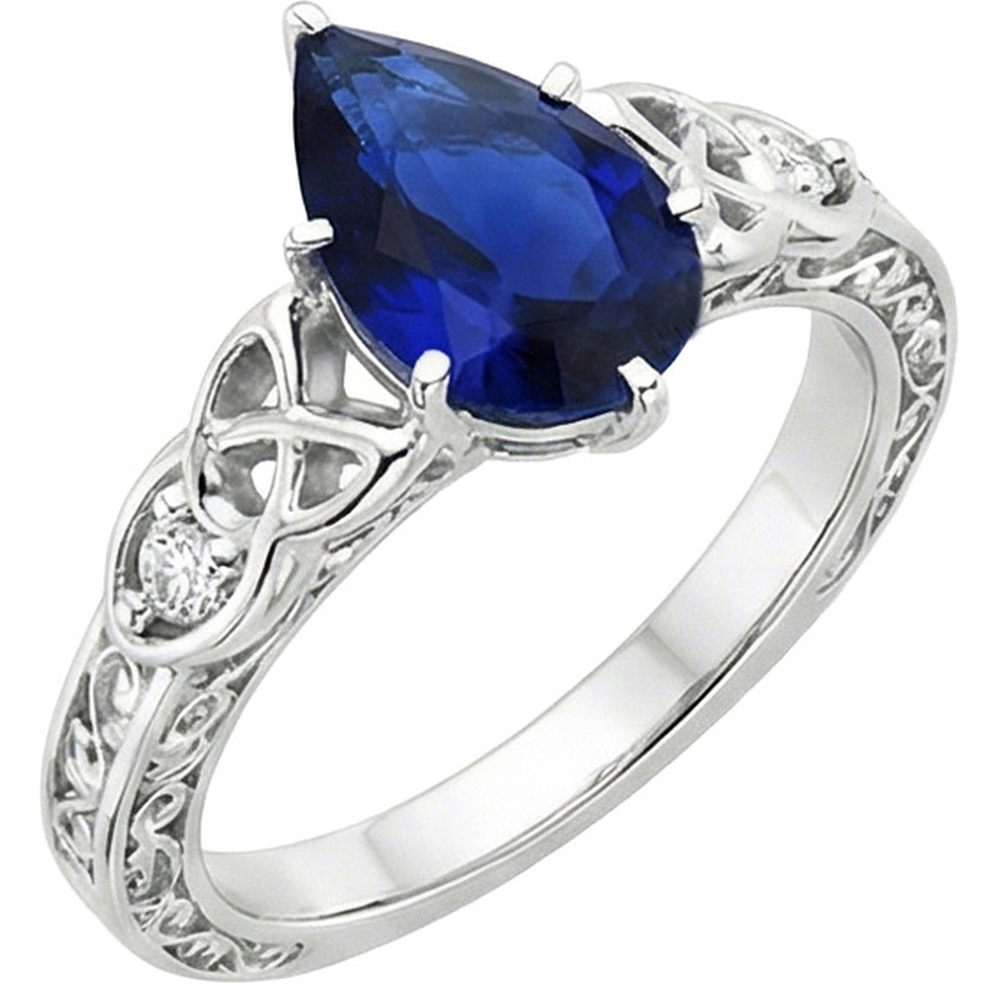 echter round diamant 5.25Karat ring Draufsicht