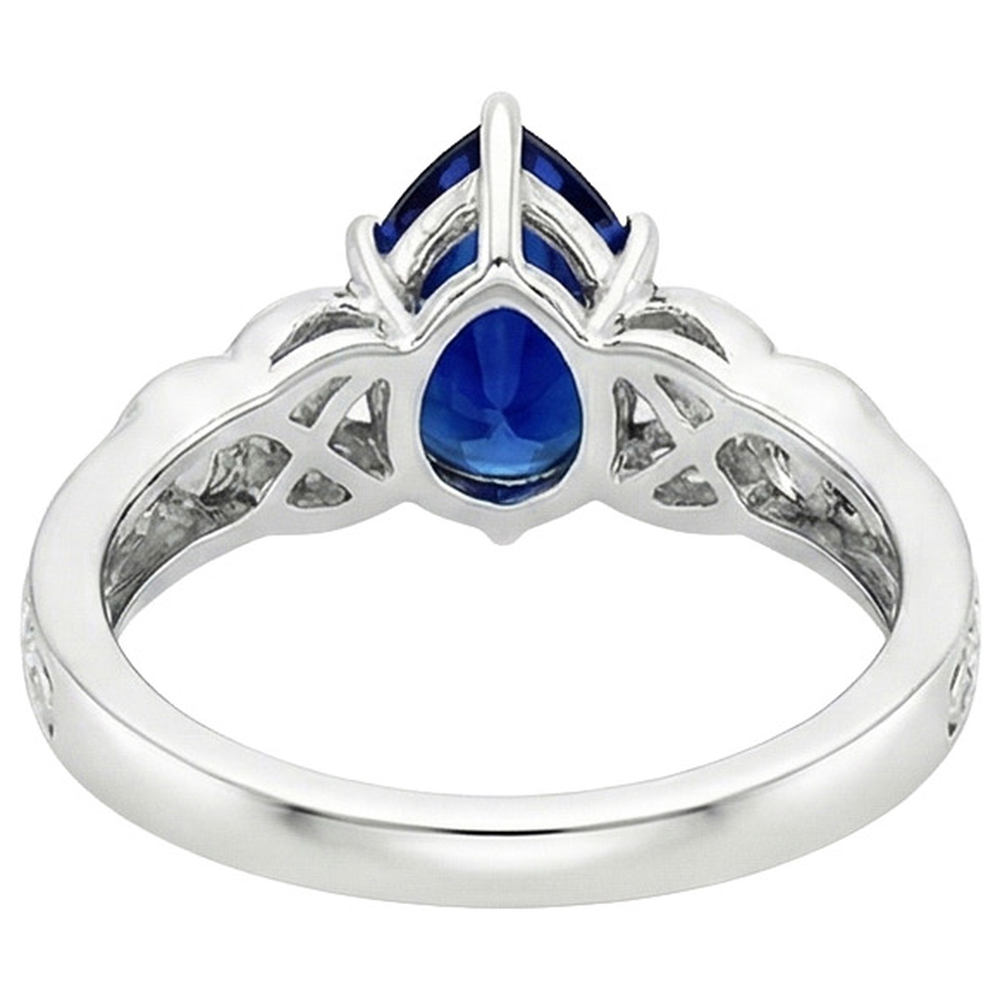 echter round diamant 5.25Karat ring auf Weiß