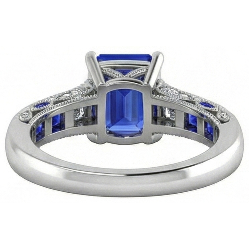 echter round diamant 11.50Karat ring Profilansicht