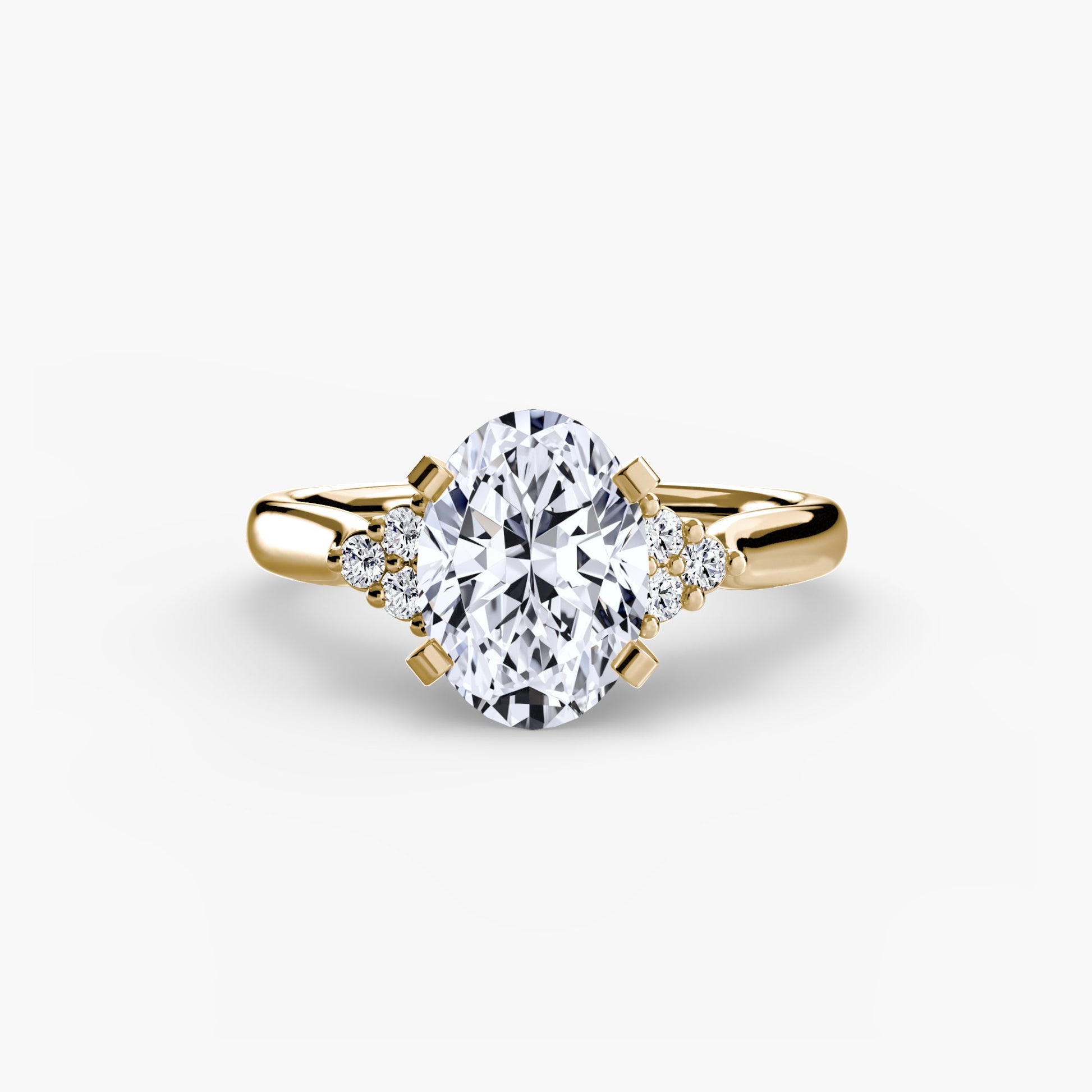 Strahlender Edelstein Setting Karat – Profilansicht