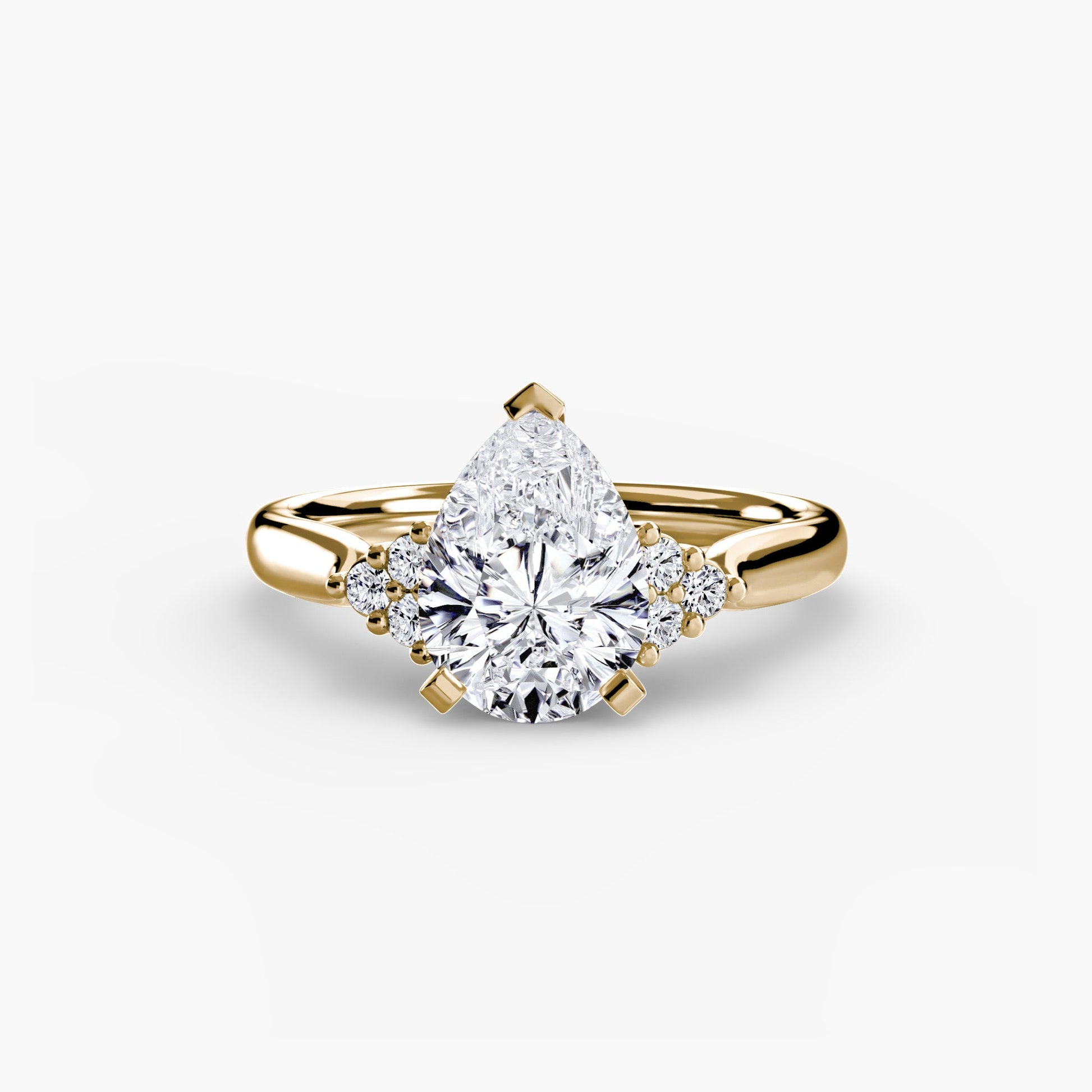 Setting Gold mit Edelstein – Draufsicht