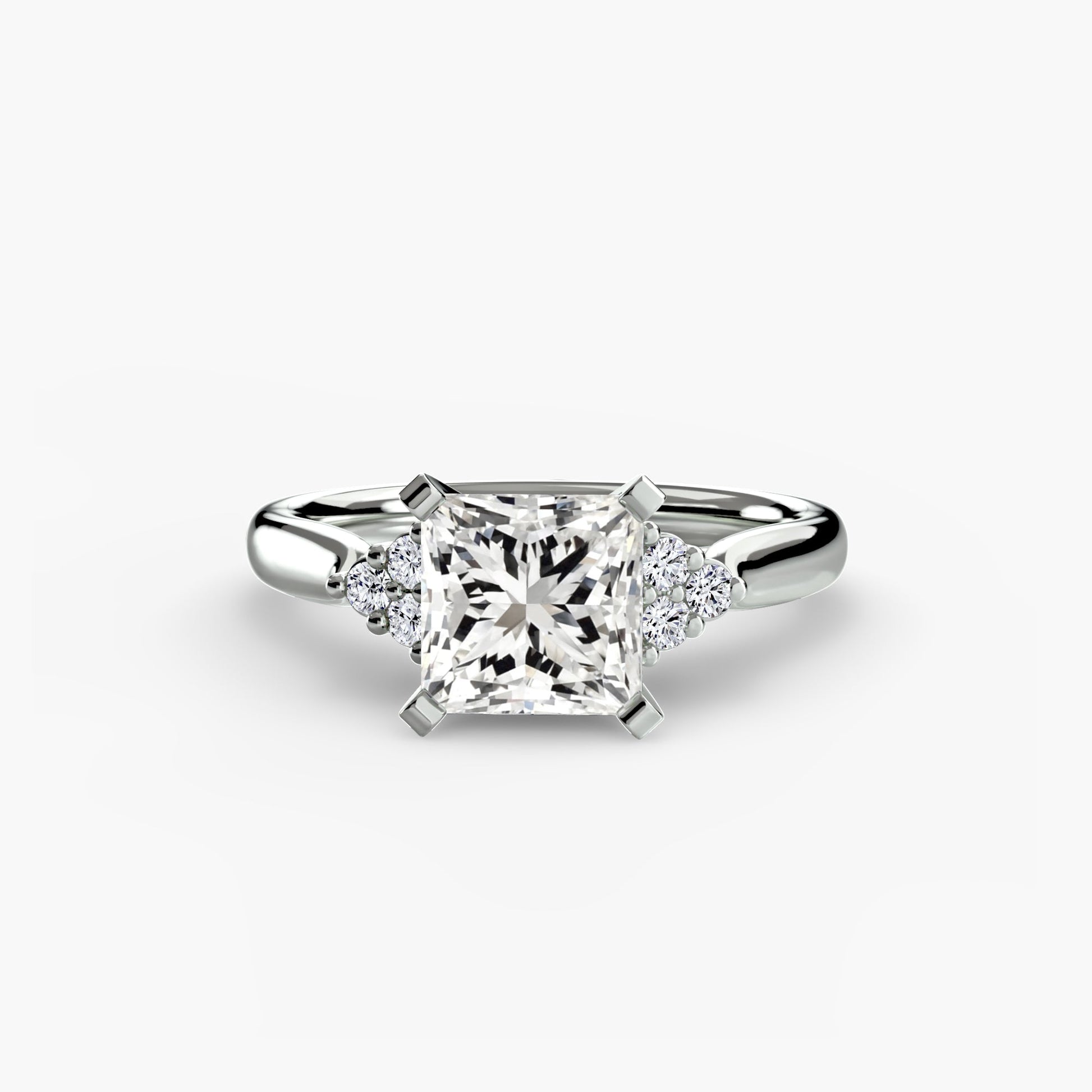 Strahlender Edelstein Setting Karat – Seitenansicht