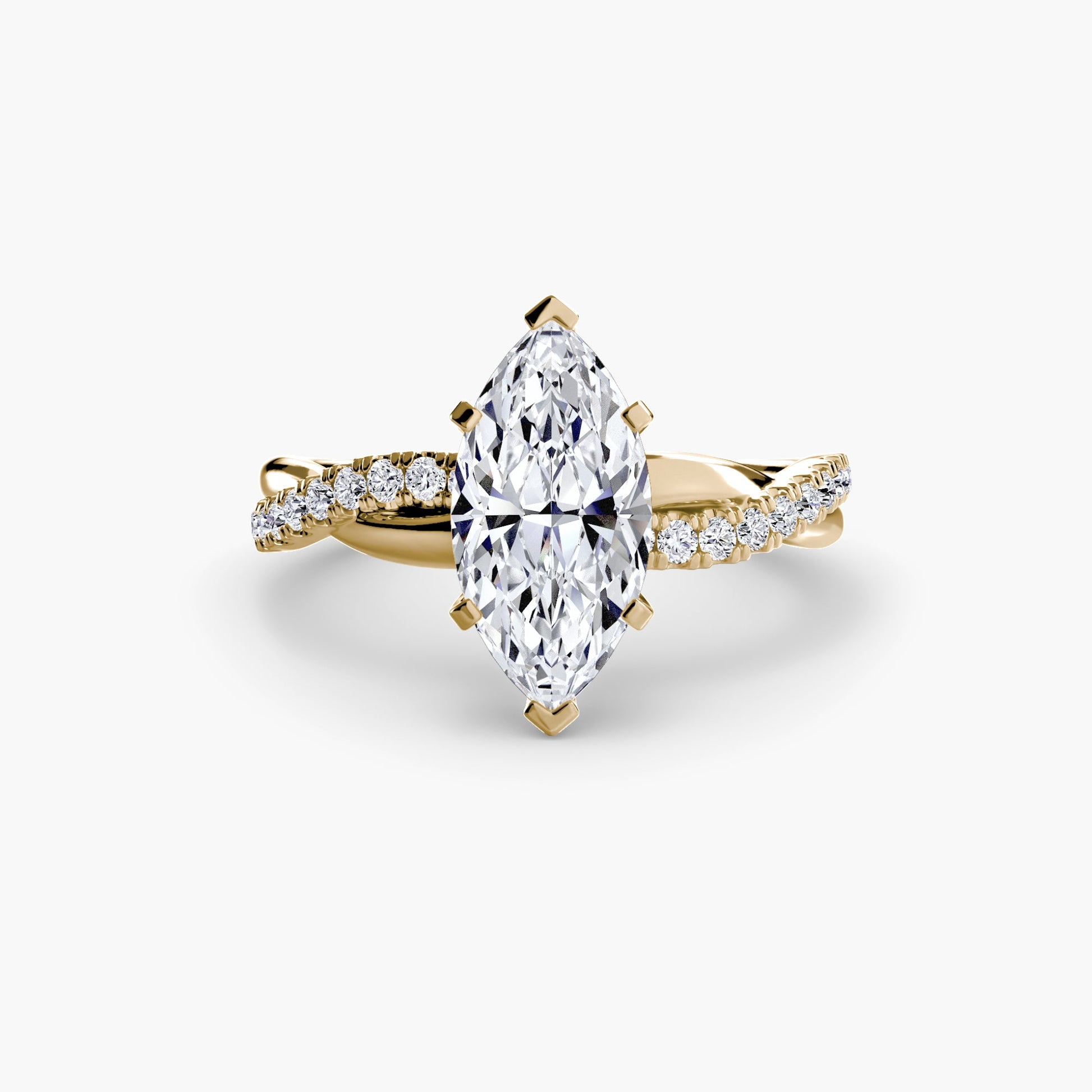 Rund-Brillant Edler Smaragd Ring in Gold – Alternative Ansicht
