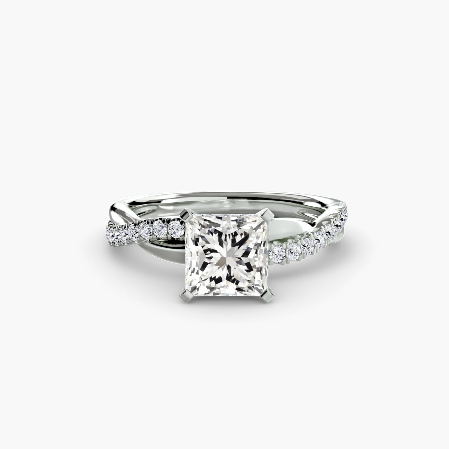 Rund-Brillant Edler Smaragd Ring in Gold – Hauptansicht