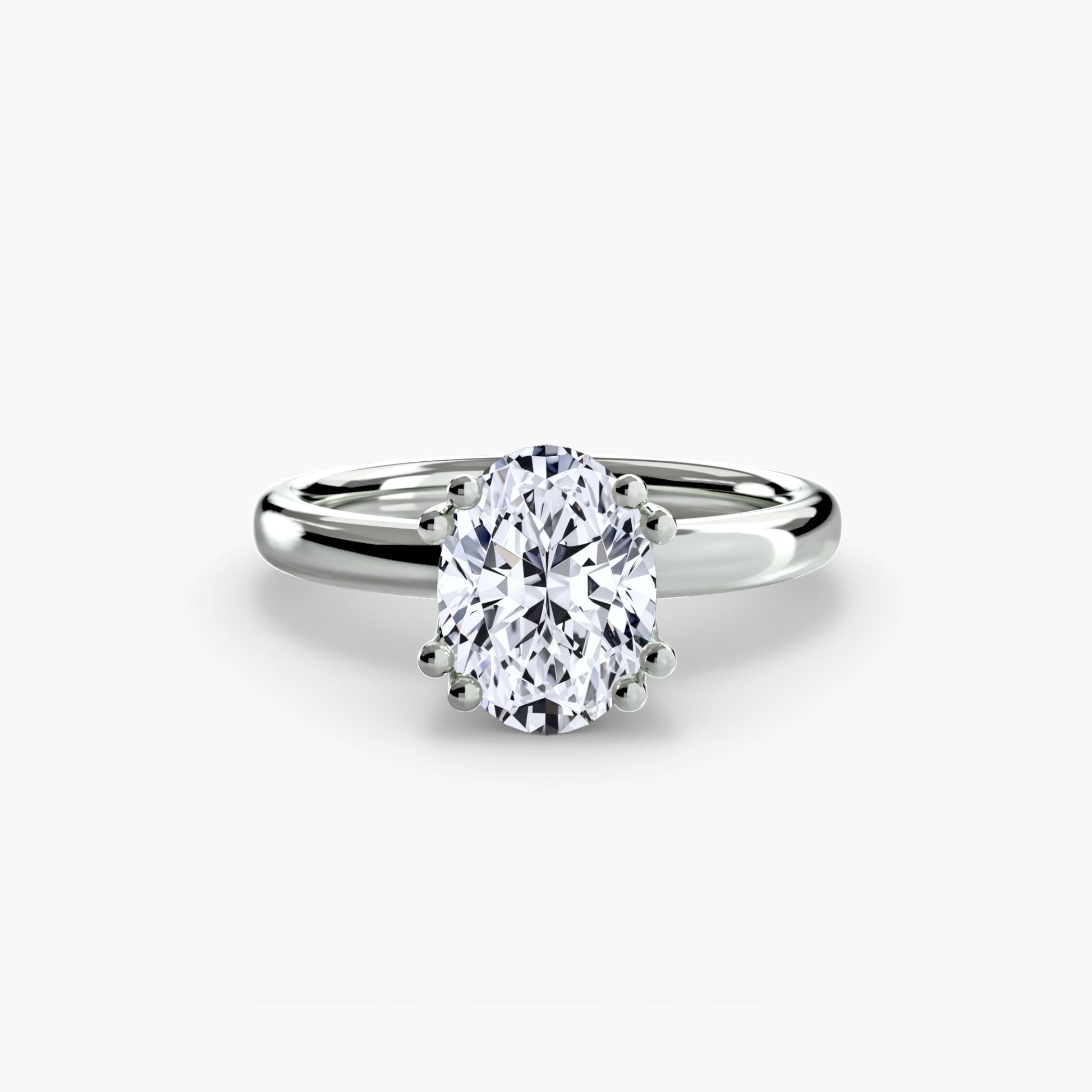 Natürlicher Edelstein Setting Karat Gold – Profilansicht