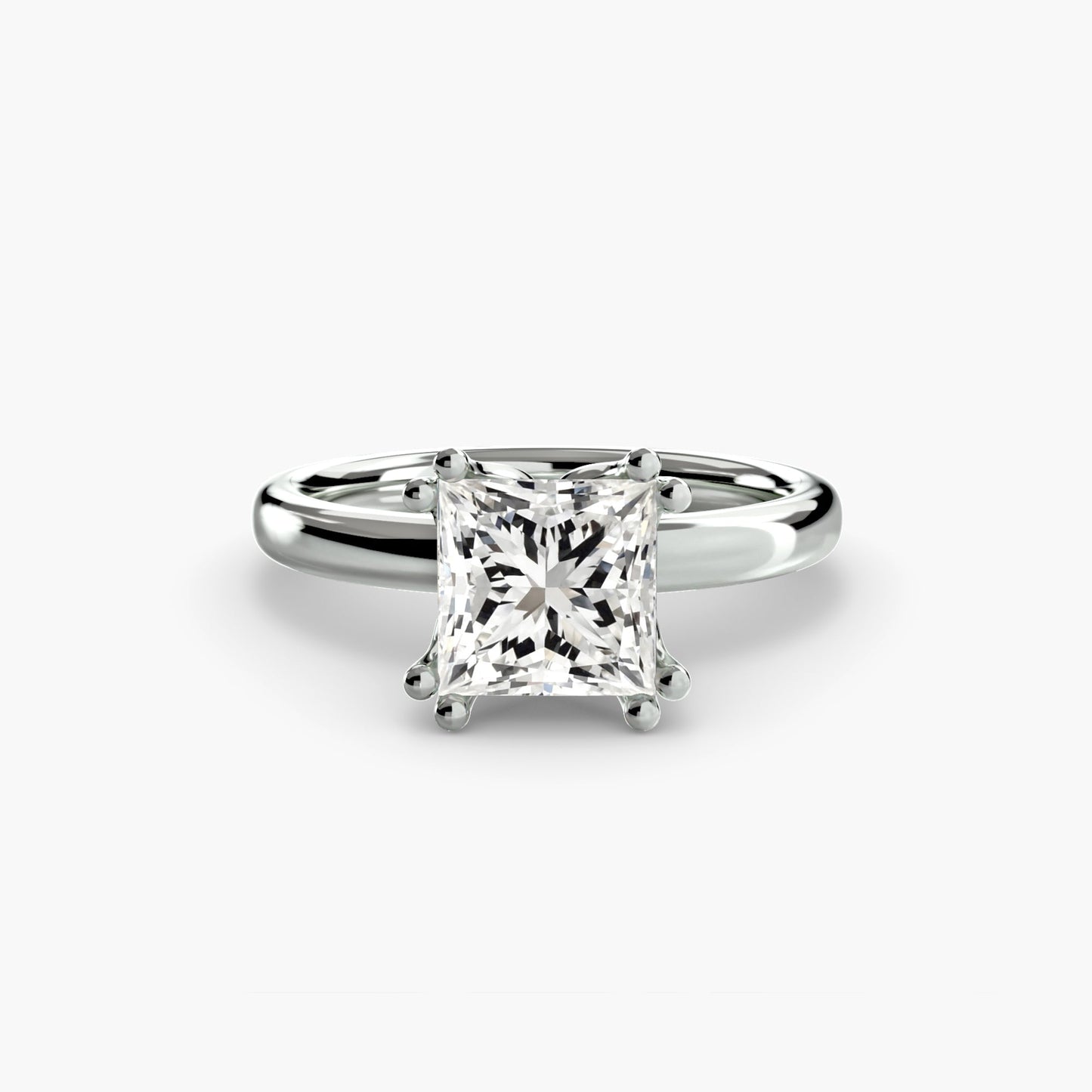 Edelstein Setting -Karat Gold – Seitenansicht