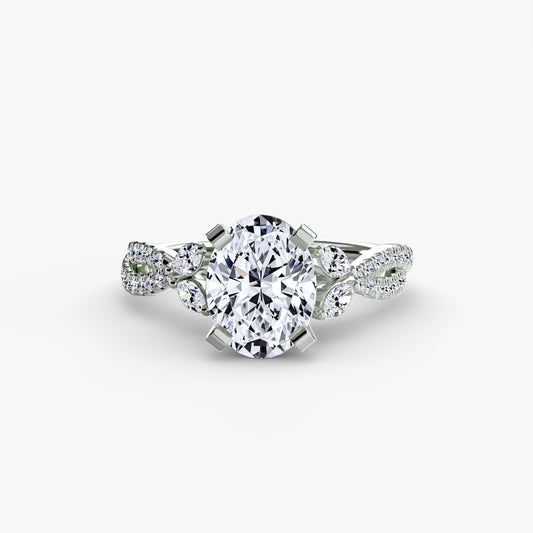Echter Brillant Setting 0,35 Karat Gold – Hauptansicht