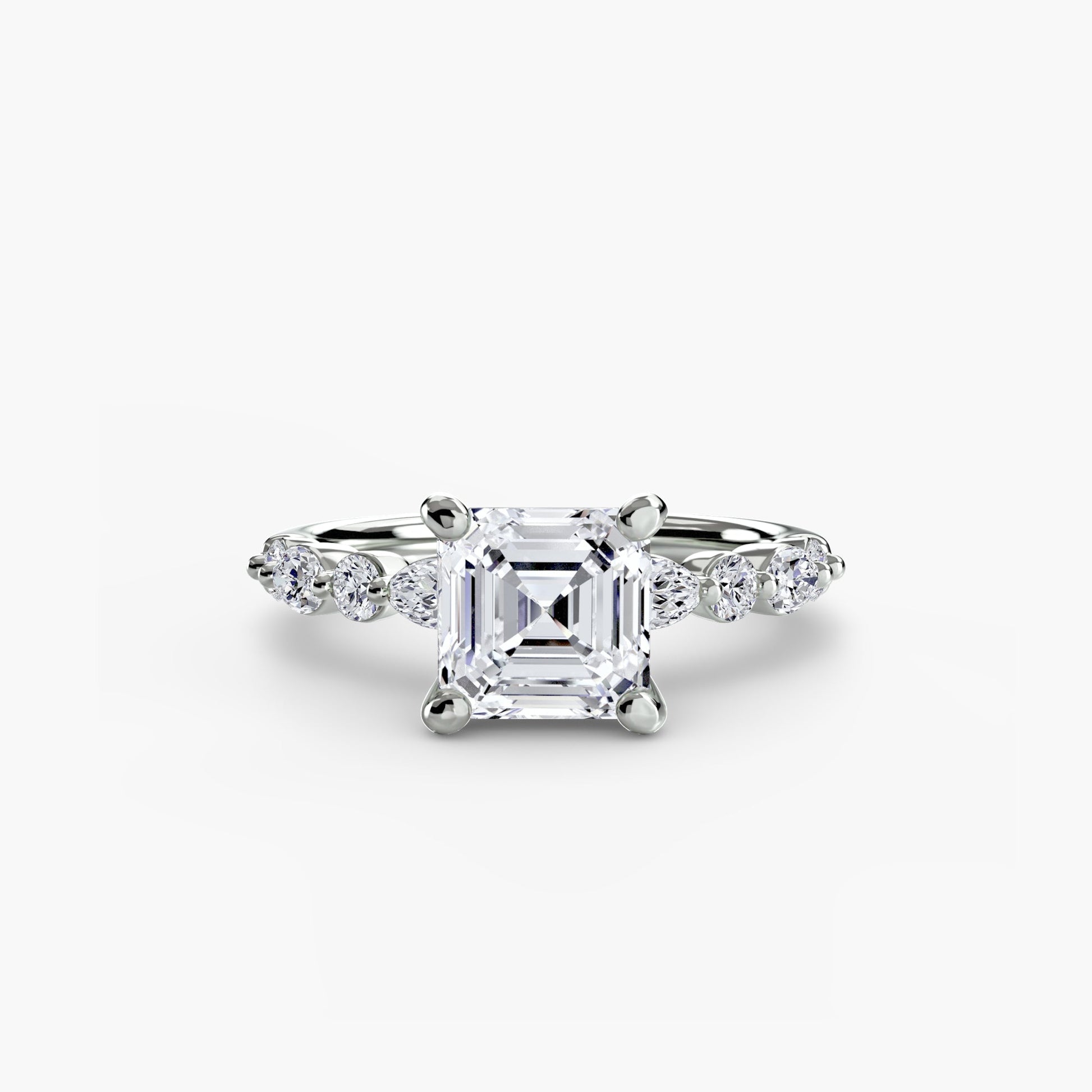Schimmernder Edler Diamant Setting 0,35 Karat – Nahaufnahme
