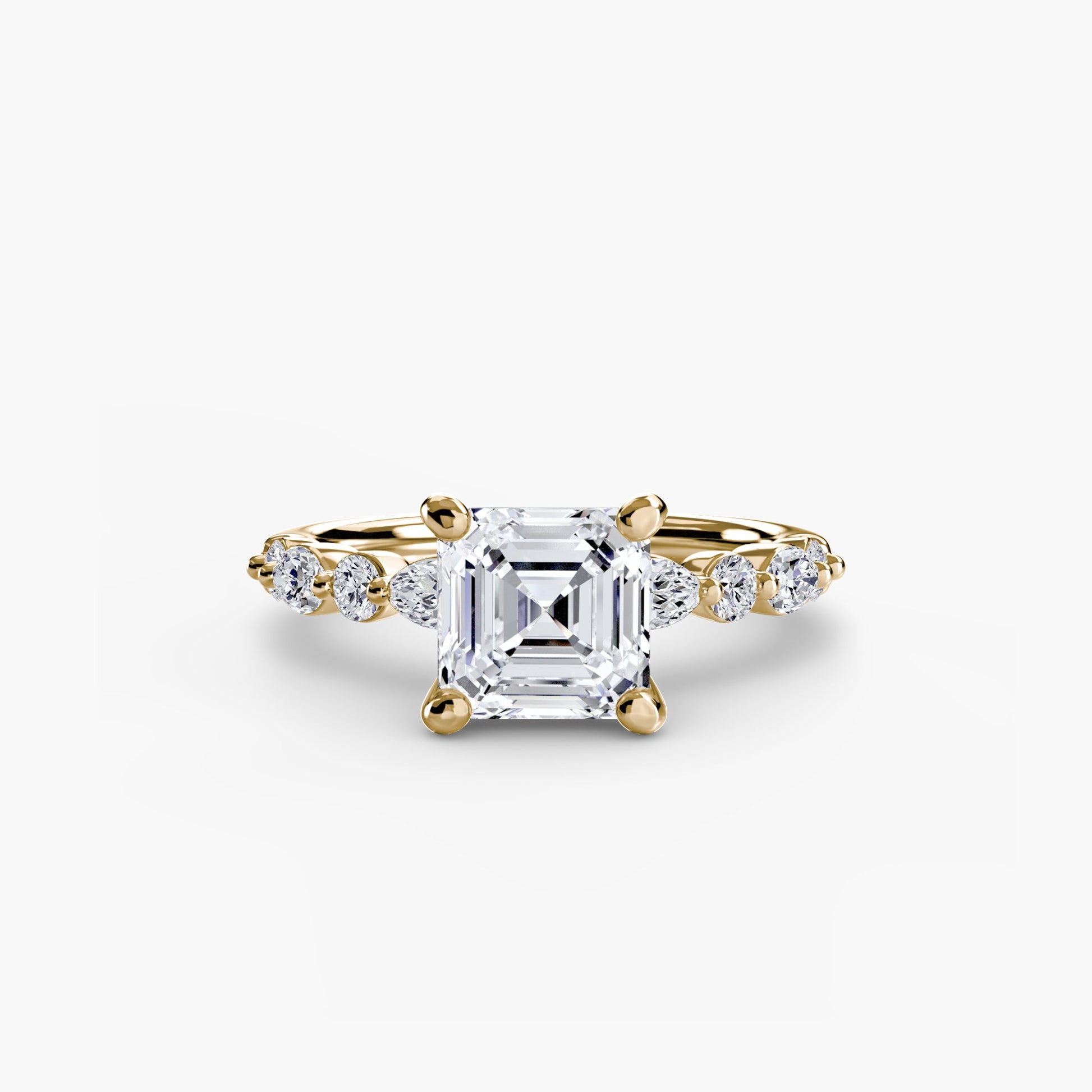 Setting Gold mit Edler Diamant – Nahaufnahme