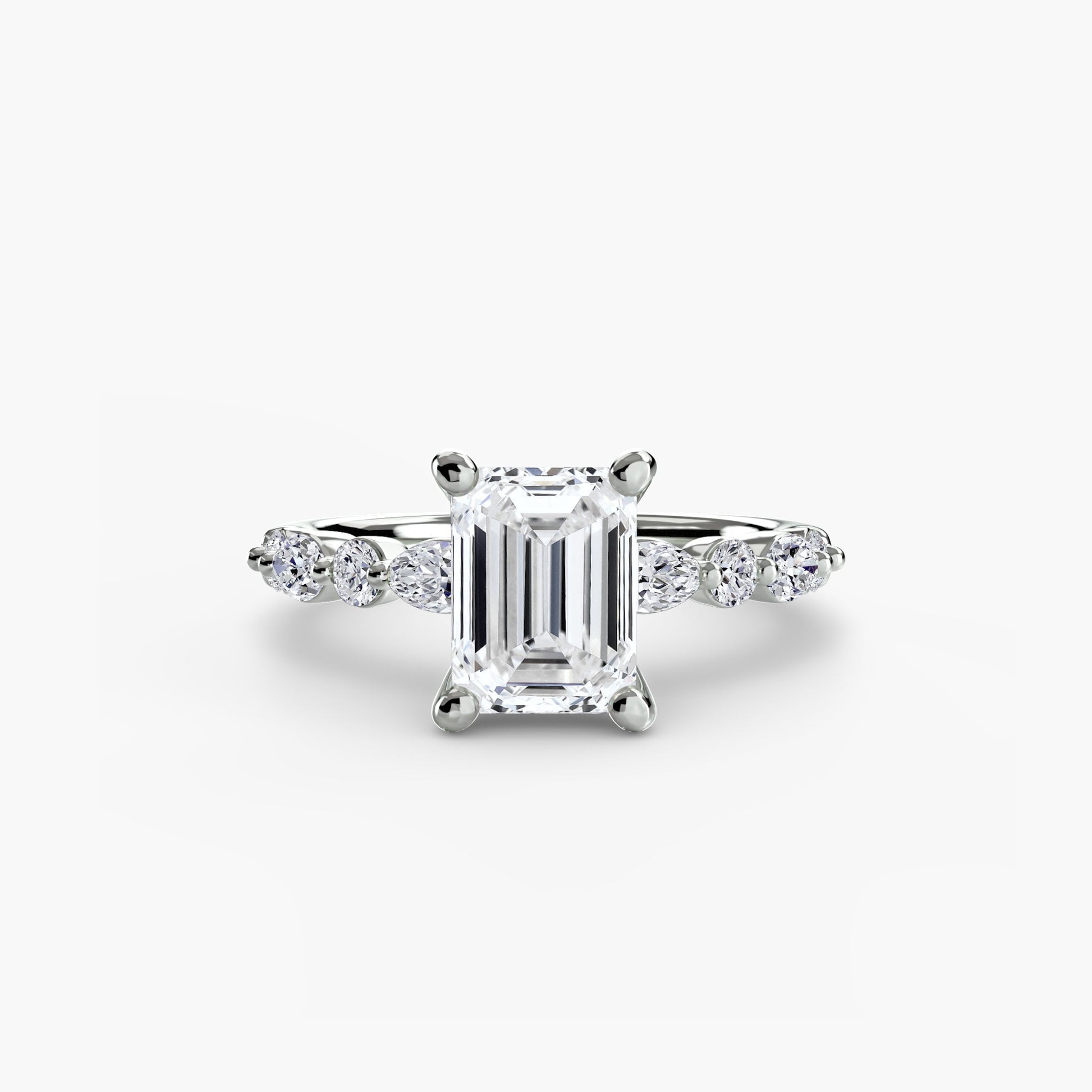 Edler Diamant Setting 0,35-Karat Gold – Rückansicht