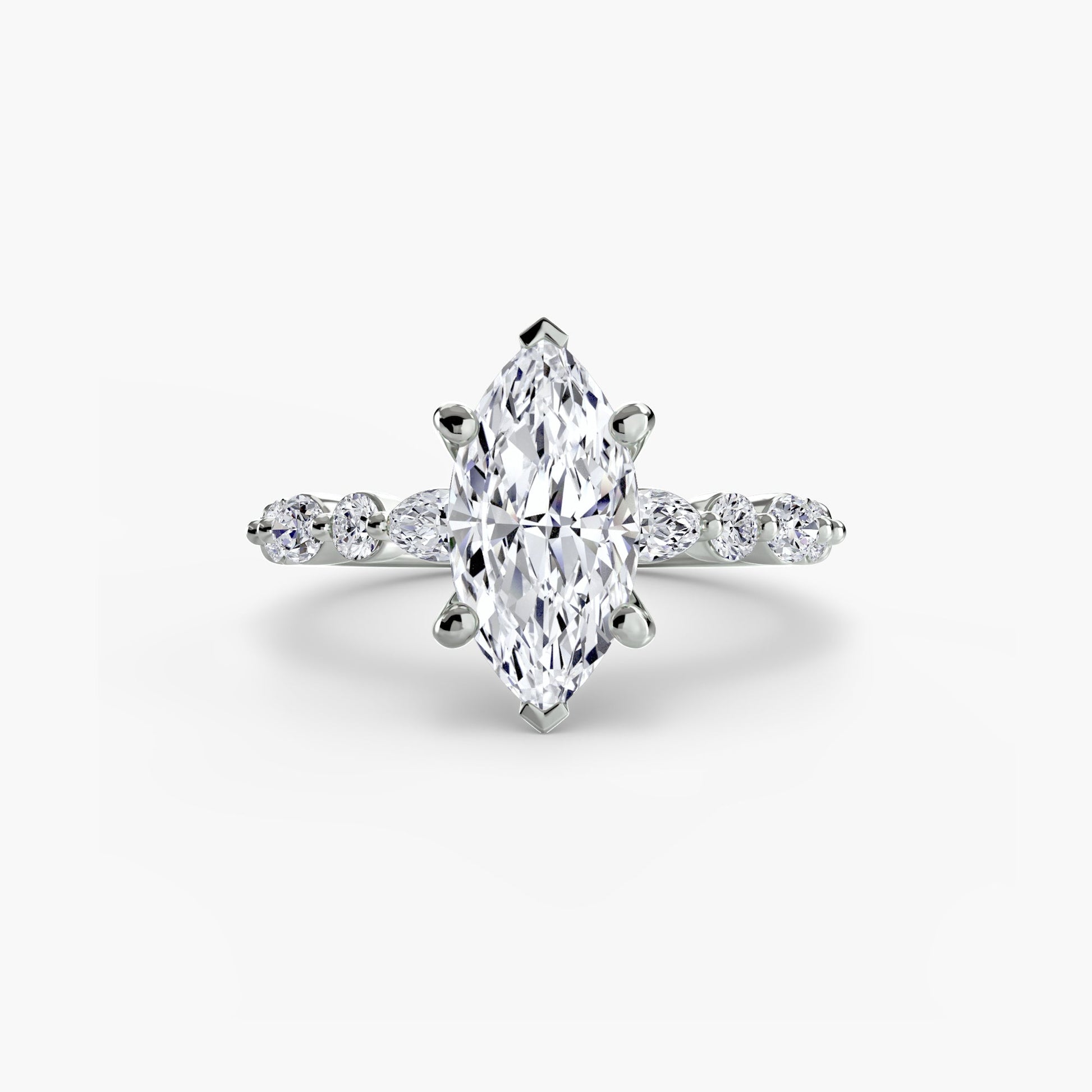 Edler Diamant Setting 0,35-Karat Gold – Hauptansicht
