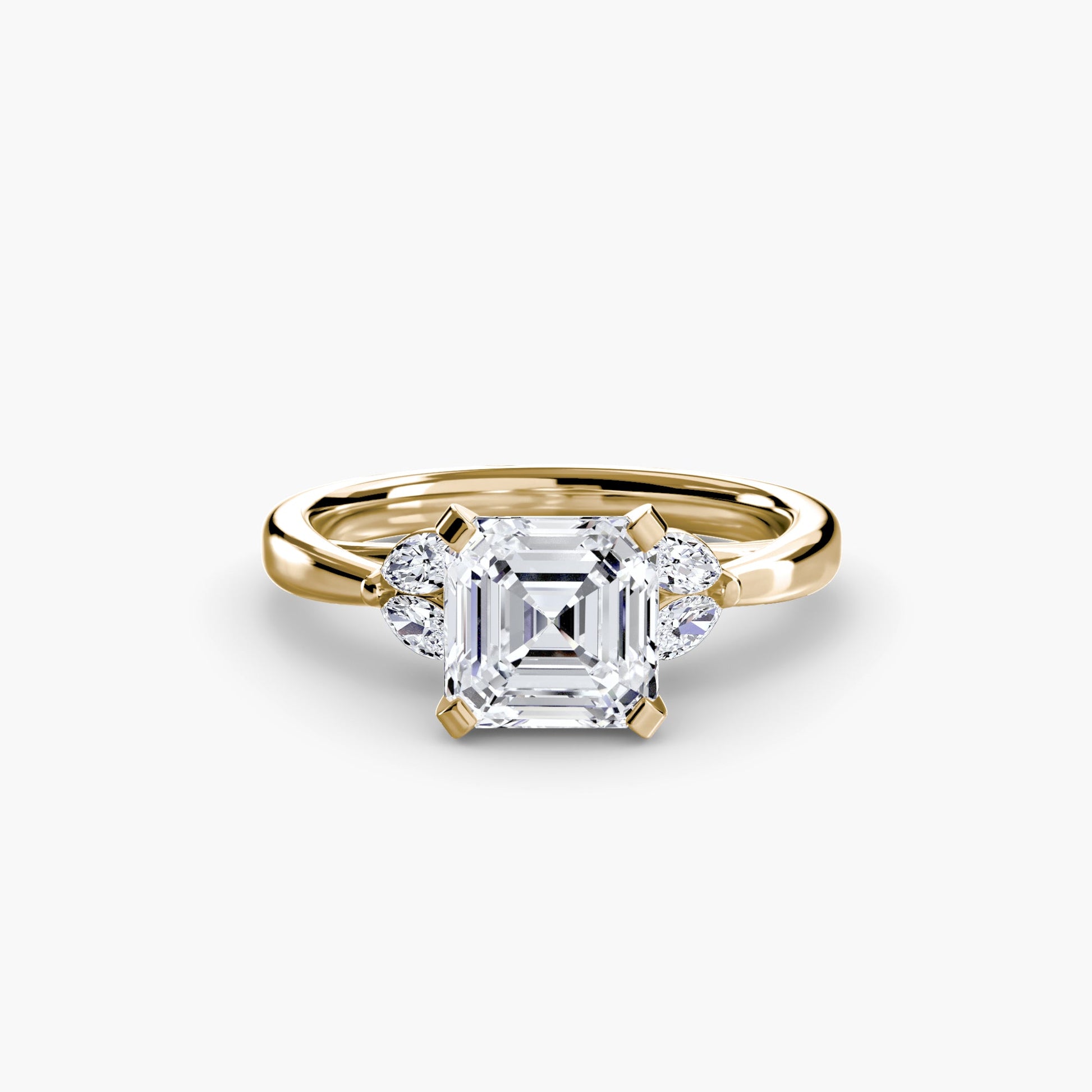 Setting Gold mit Edelstein – Nahaufnahme