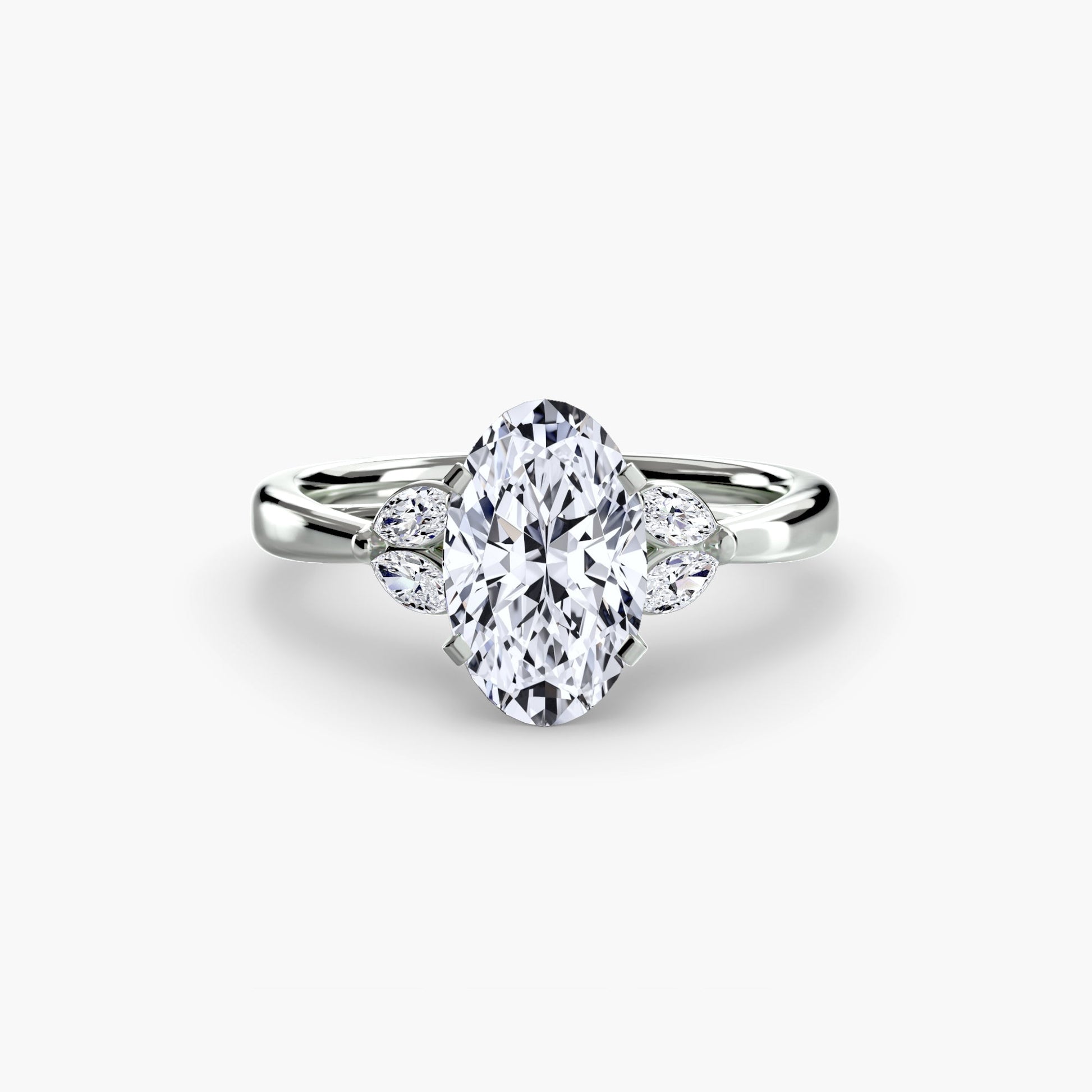 Edelstein Setting -Karat Gold – Profilansicht