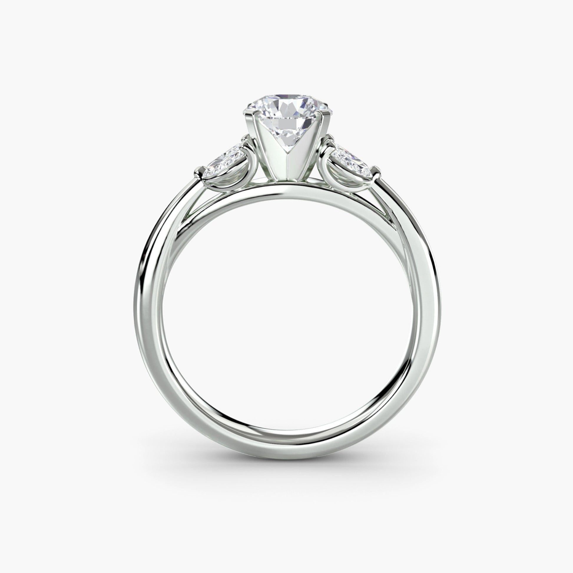 Edelstein Setting -Karat Gold – Frontansicht