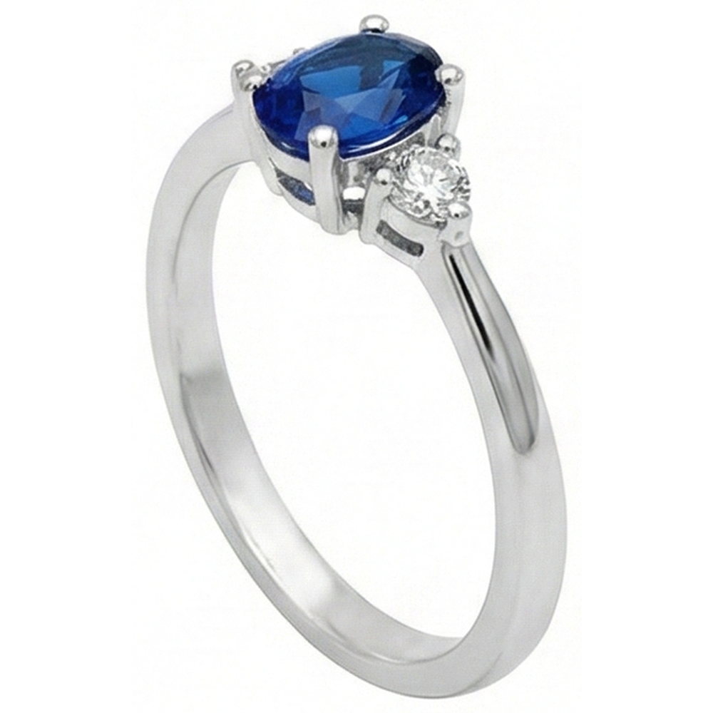 echter oval diamant 4.50Karat ring Detailansicht