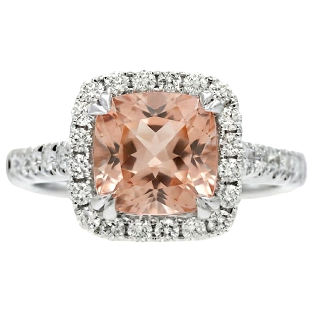 echter princess morganit 8.00Karat ring Seitenansicht