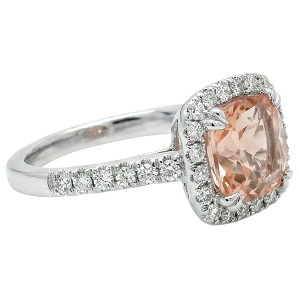 echter princess morganit 8.00Karat ring Detailansicht