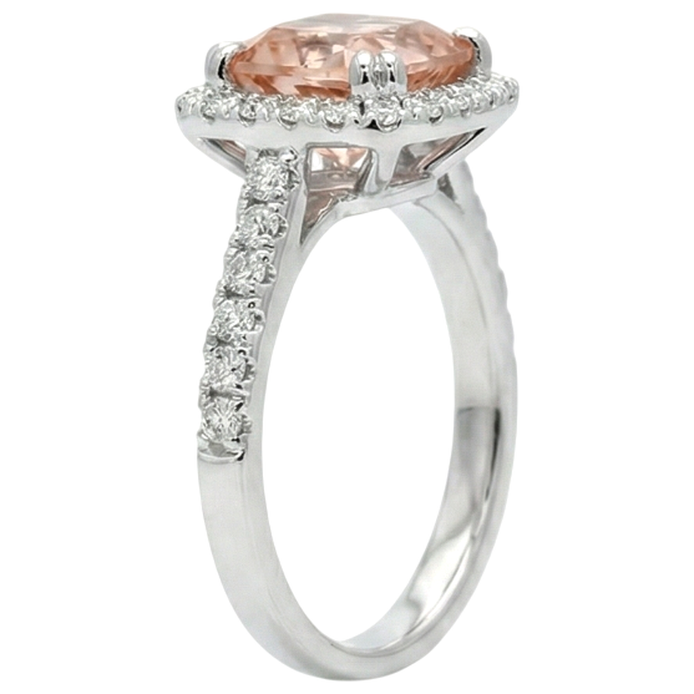 echter princess morganit 8.00Karat ring Profilansicht