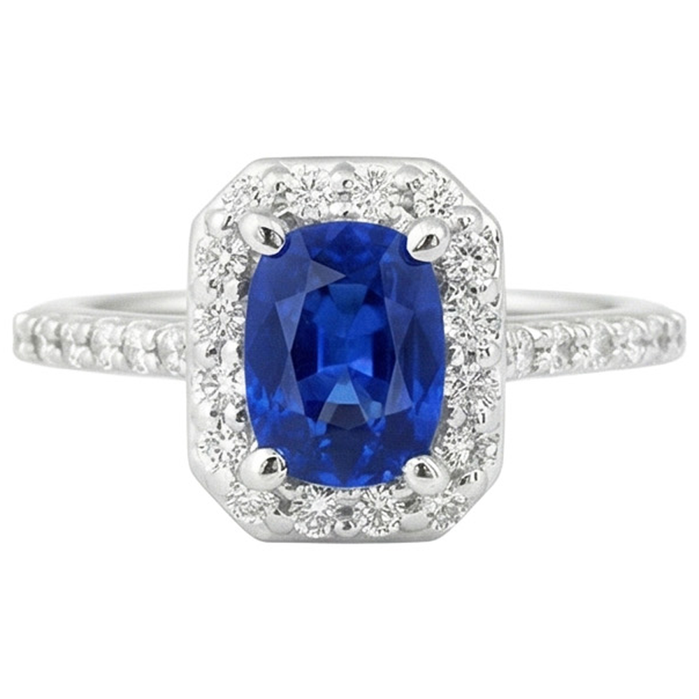 echter round diamant 3.40Karat ring Seitenansicht