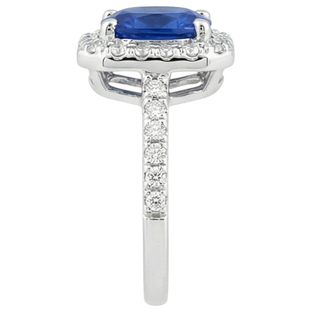 echter round diamant 3.40Karat ring Draufsicht
