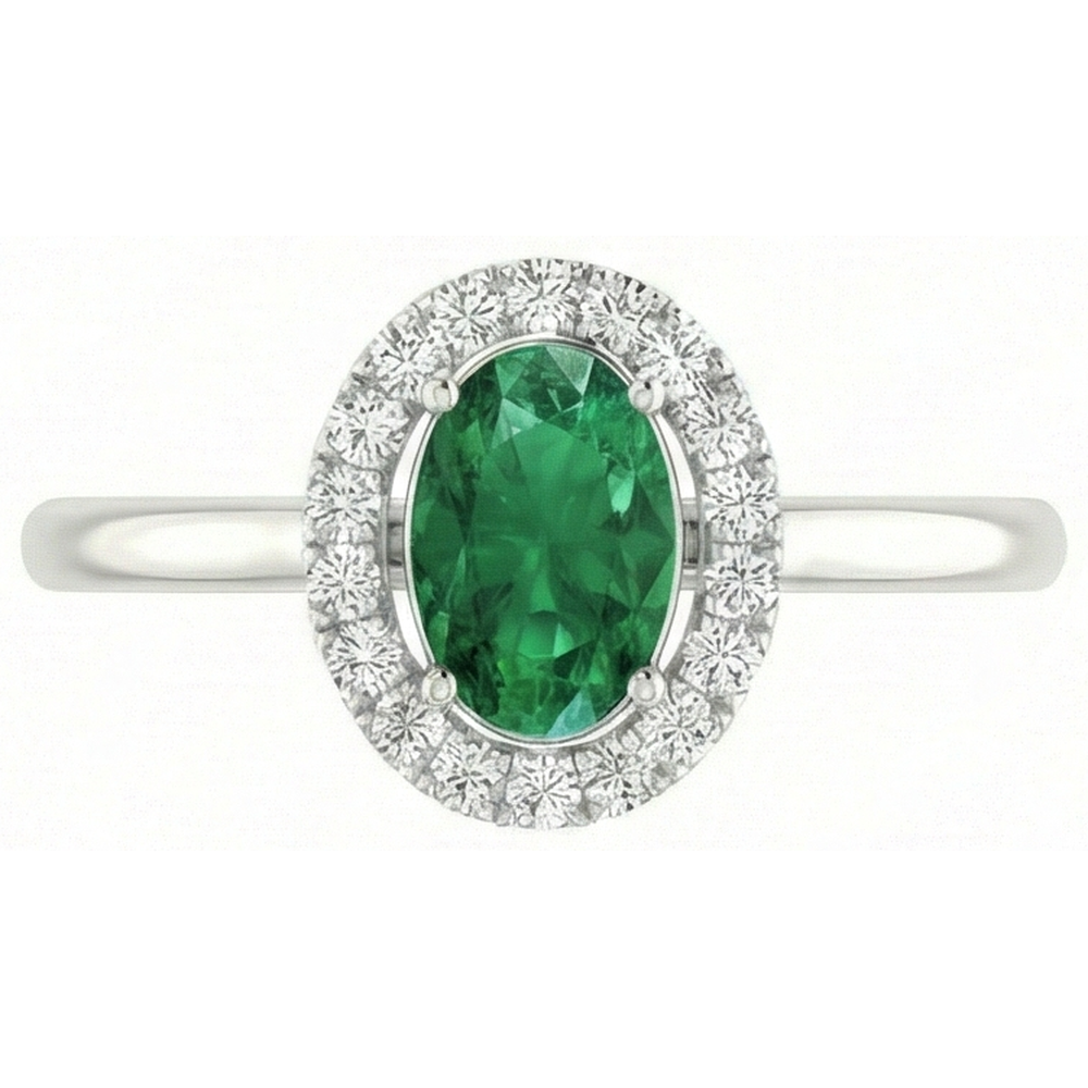 echter oval diamant 3.70Karat ring Detailansicht