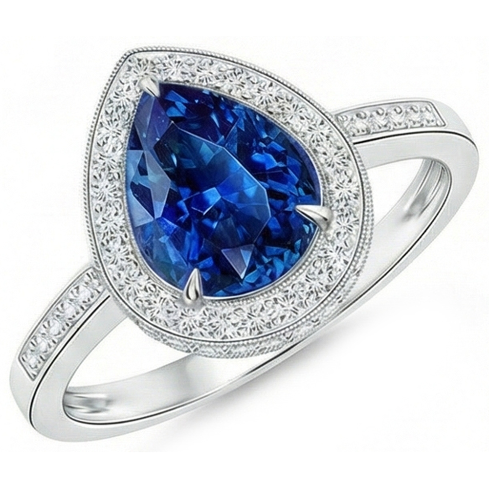 echter round diamant 3Karat ring Detailansicht