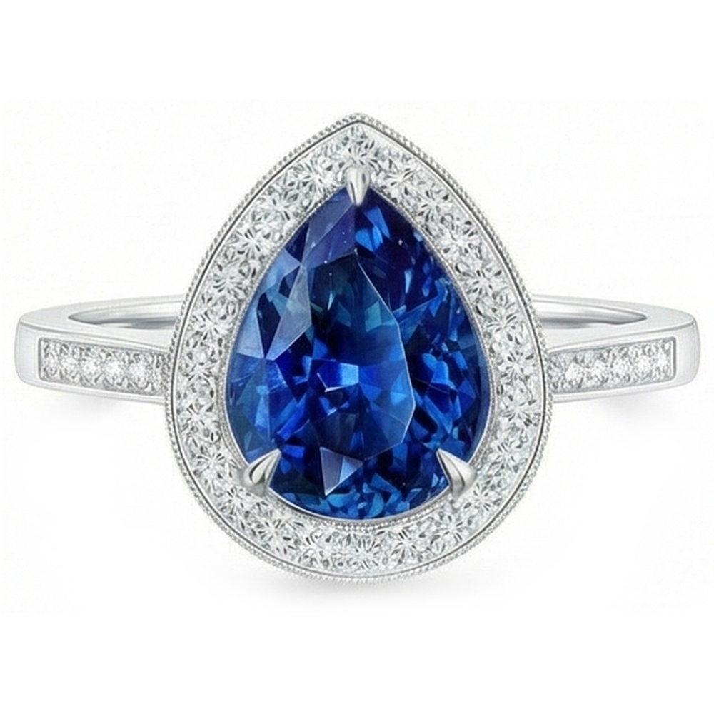 echter round diamant 3Karat ring Seitenansicht