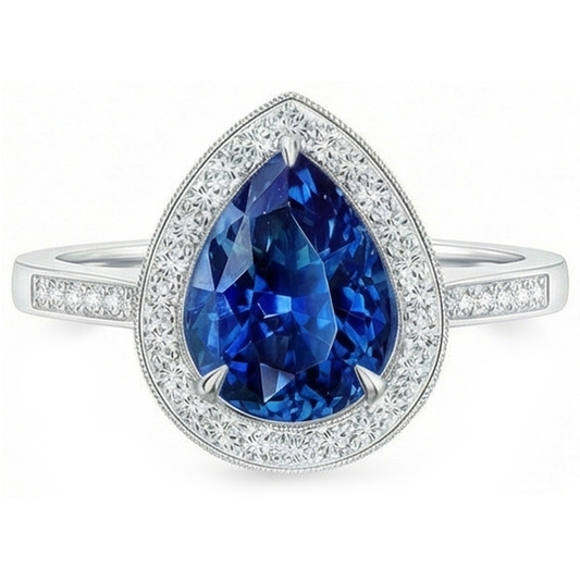 echter round diamant 3Karat ring Seitenansicht